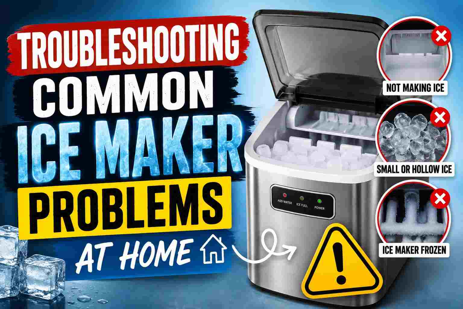 Troubleshooting Common Ice Maker Problems at Home