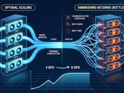Multi-GPU scaling: Why adding more GPUs does not always make training faster